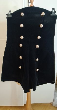 Combishort en velours synthétique Taille XL