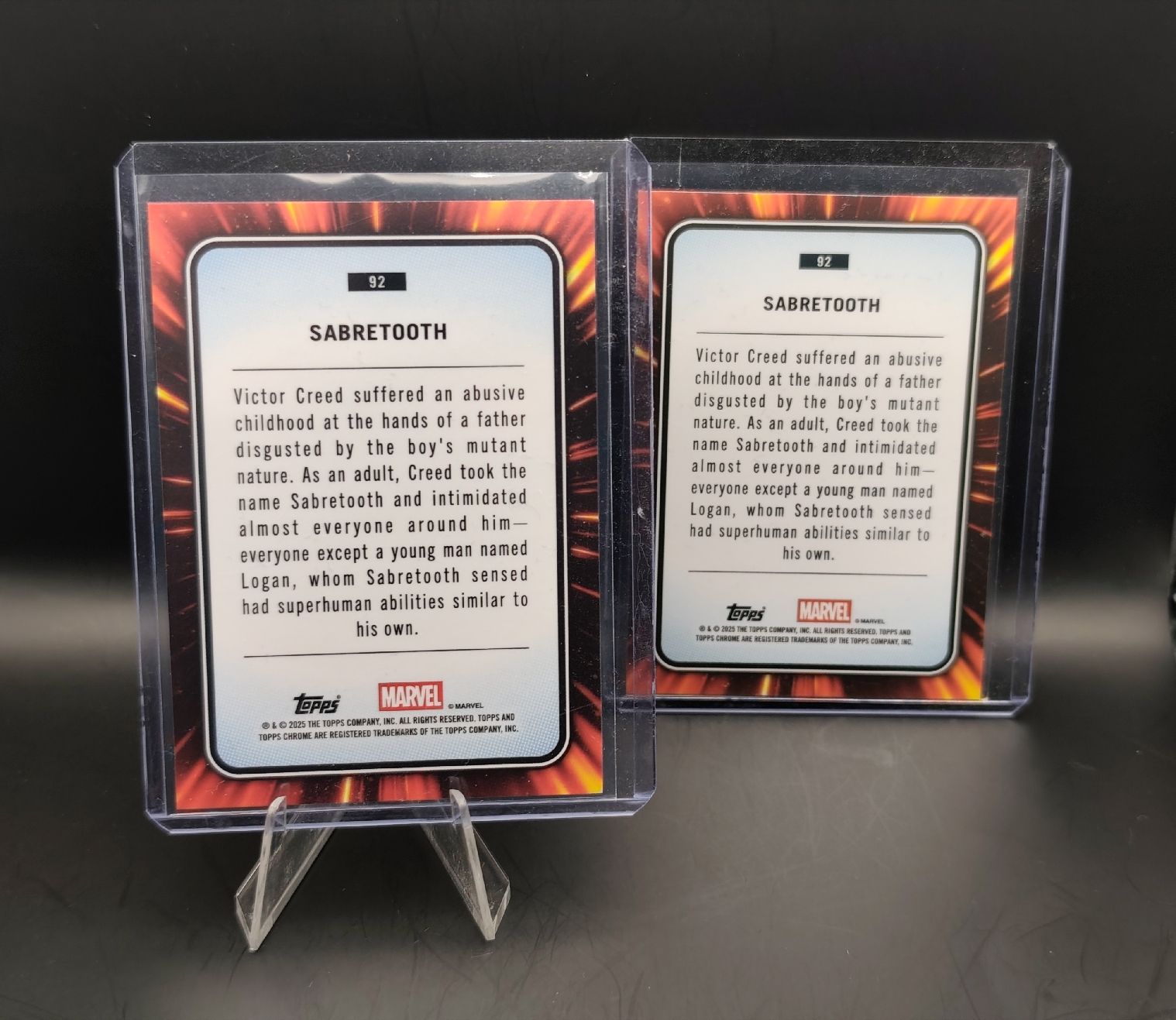 Topps Carte collezionabili: Topps Marvel Sabretooth/299 plus Base – Usato da Ostermundigen venduto da DaCards 1