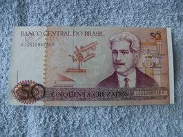 Brasilianische 50 Cruzados Banknote,  Zustand Neu