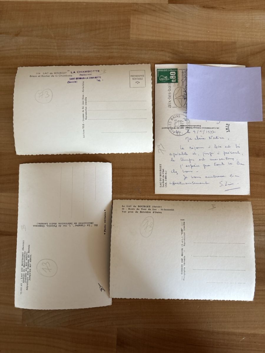 Cartoline postali: AK von Lac du Bourget / Frankreich – Usato da Rümlang venduto da Brieftaube2 1