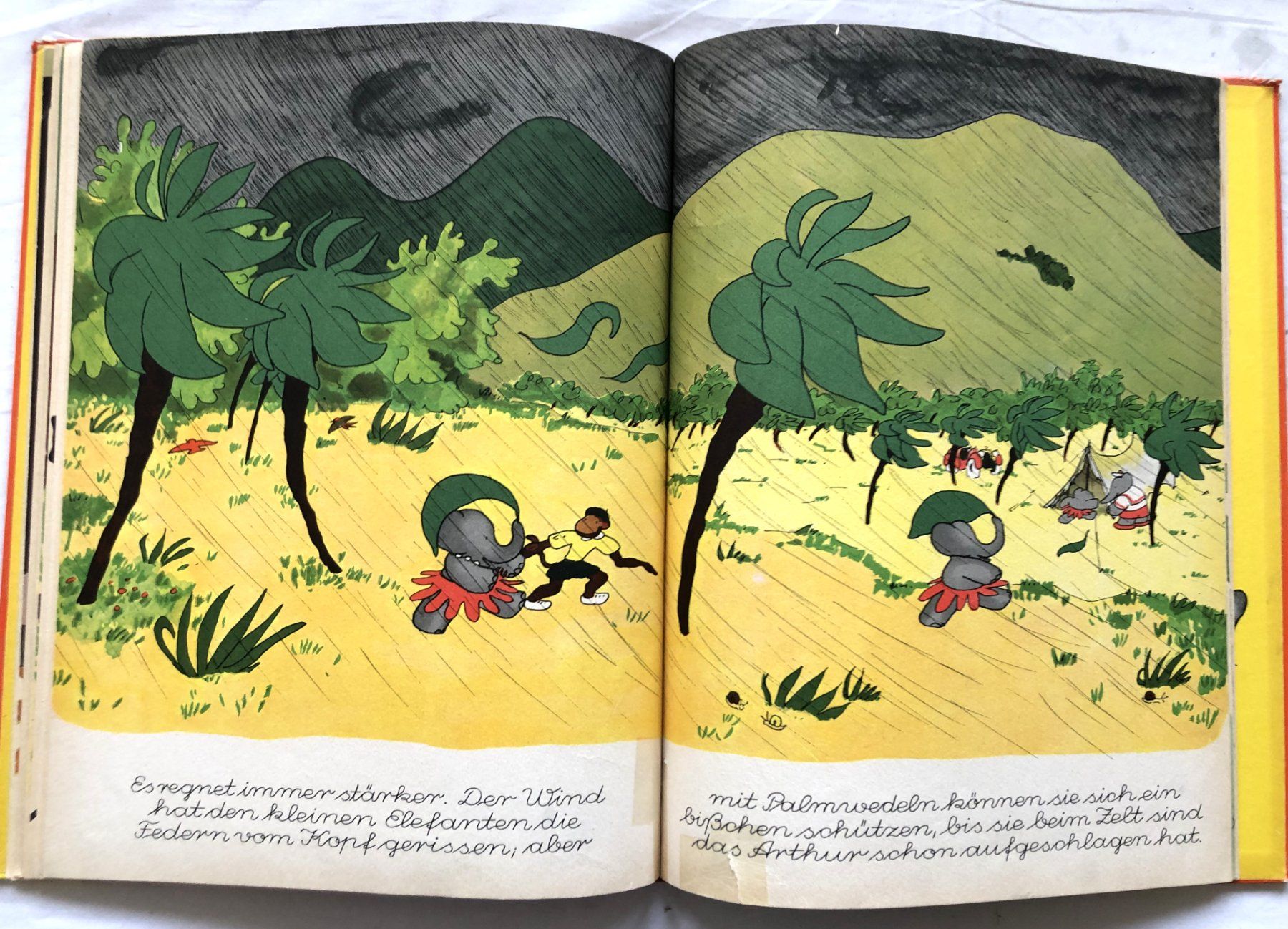 Libri: Jean de Brunhoff - BABARS KINDER beim Camping - EA 1959 – Usato da Schaffhausen venduto da durruti 4