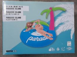 Wasser Luftmatratze Palmeninsel  150cm Neu! 🌴☀️💦