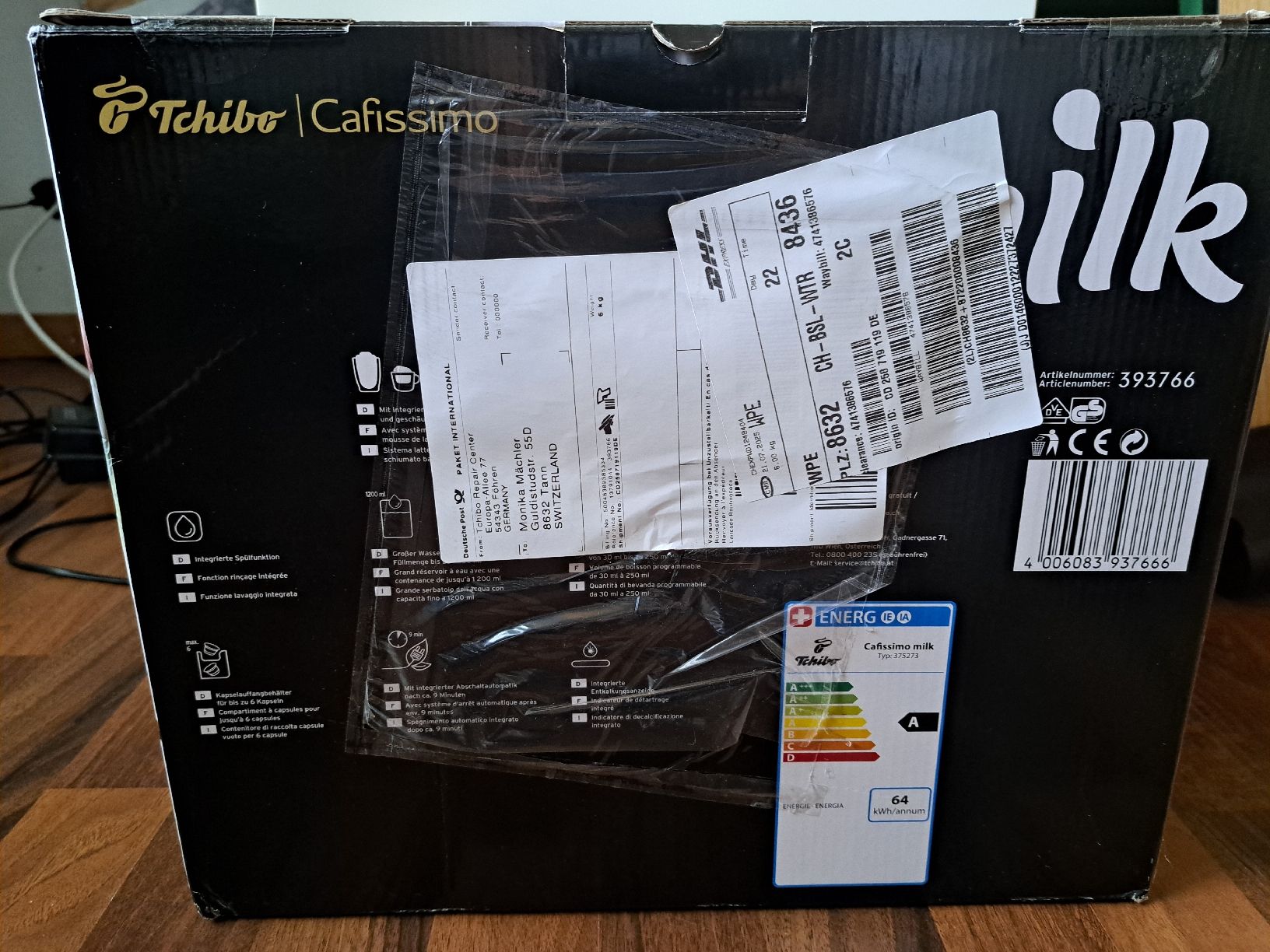 Tchibo Macchine per caffè & Macchine per espresso: Tchibo Cafissimo Milk Black !! NEU!! – Nuovo e nell'imballaggio originale da Tann venduto da Monia87 2