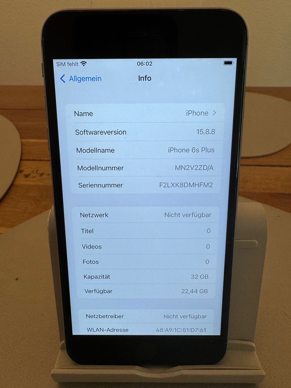 Apple Portables: iPhone 6s Plus 100% Akku Kapazität – D'occasion à Adliswil par Busys 1