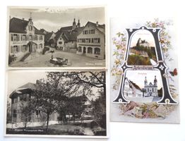 Arlesheim Dorfplatz mit Hypothekenbank 1932, Dom und Birseck