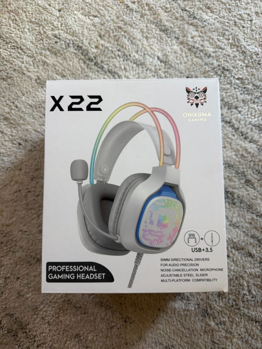 Kopfhörer: Onikuma X22 Gaming Headset neuwertig – Gebraucht aus Basel von two_n27b