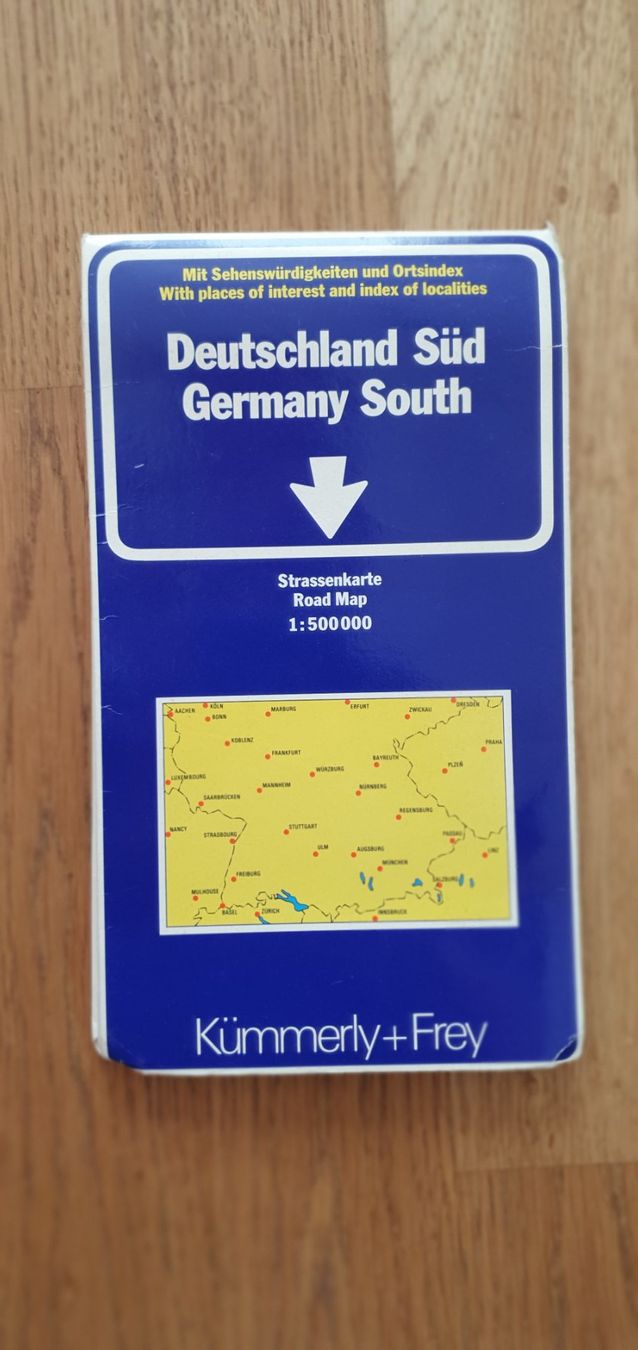 Landkarten & Atlanten: Strassenkarte Süd Deutschland – Gebraucht aus Winterthur von Epi52