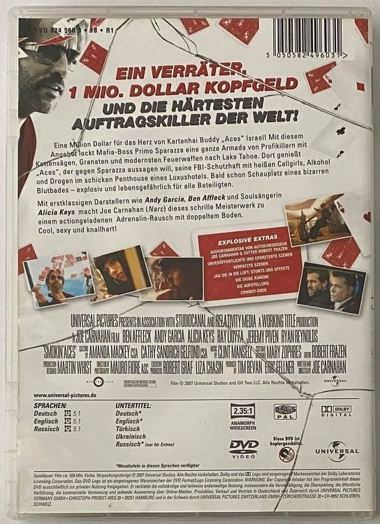 Tutti i DVDs: Smokin Aces – Usato da Flums venduto da Asquillo 1