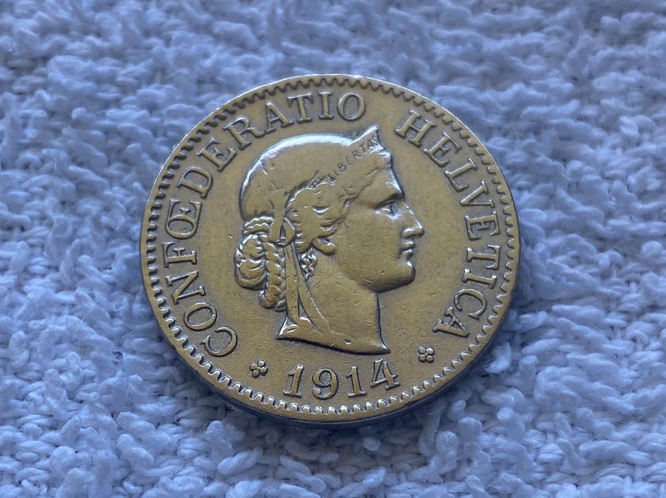 Tutti le monete: 10 centimes/rappen 1914 – Usato da Nyon venduto da Ilmi09