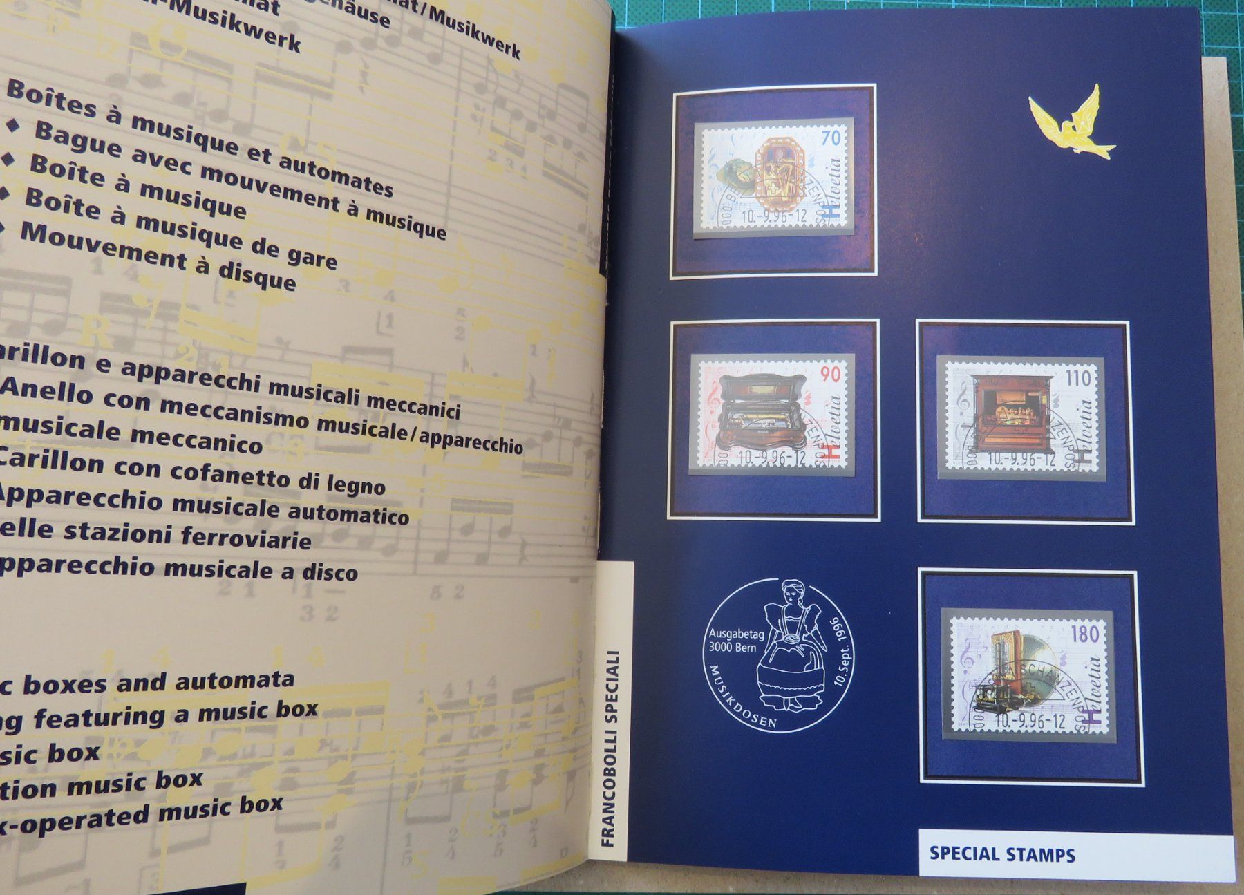Tutti i francobolli: 1996 Jahrbuch PTT gestempelt – Usato da Kreuzlingen venduto da Koi4 5
