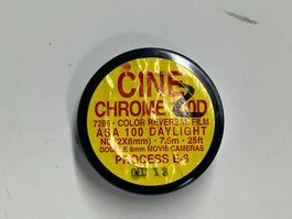 Cine Chrome OD 7285 film ASA 100 8mm 7.5m