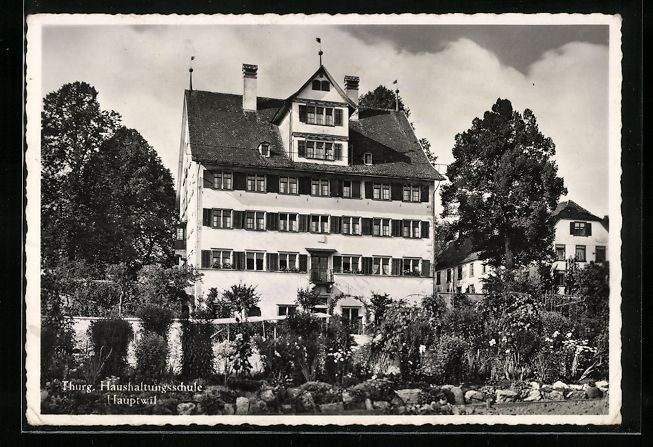 Cartoline postali: AK Hauptwil, Thurg. Haushaltsschule – Usato da Berlin venduto da bartko-reher