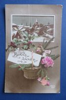 Antike Postkarte "Bonne Année" 1919, Frankreich