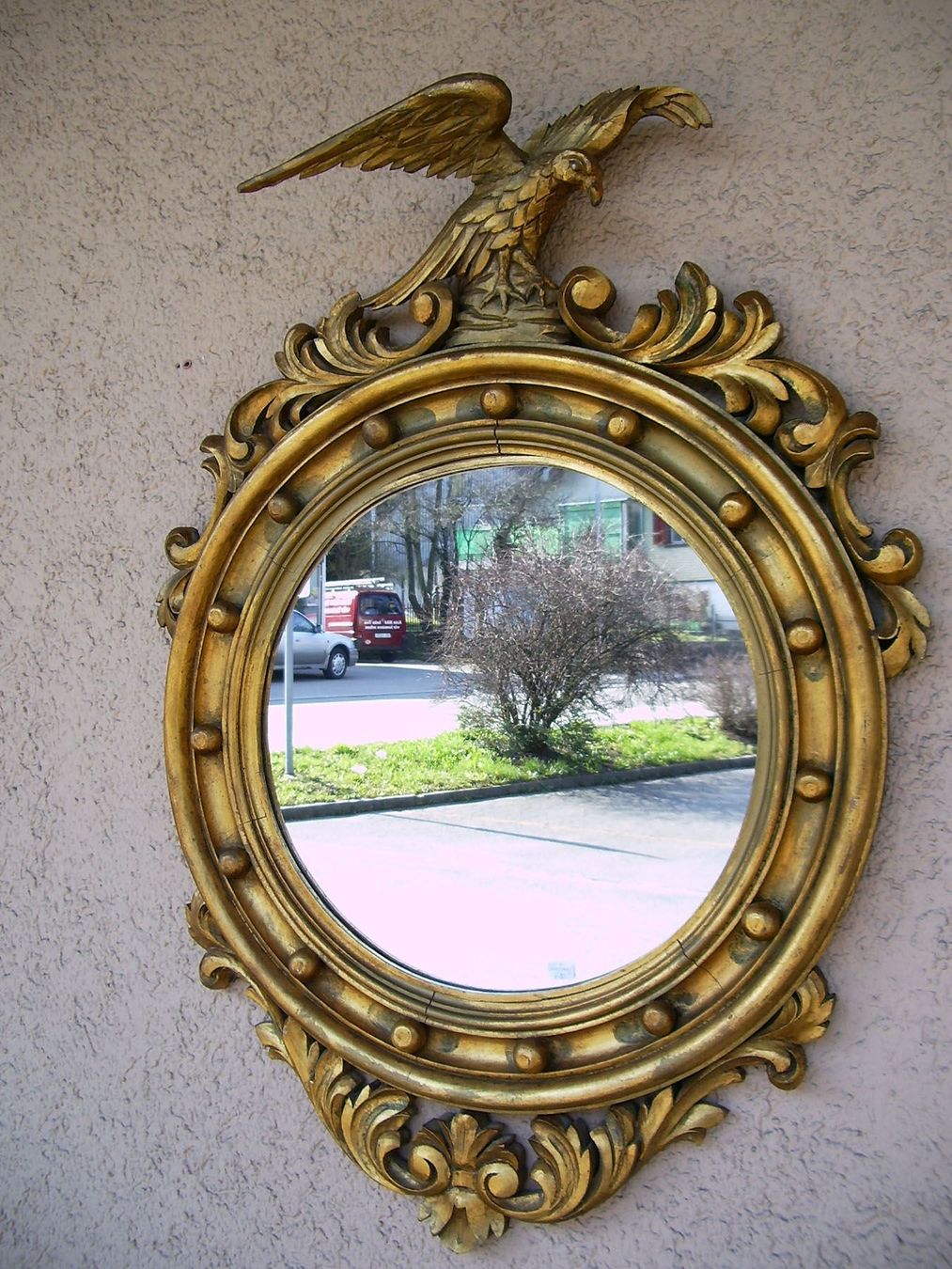 Specchi: Regency Spiegel mit geschnitztem Adler – Usato da Meggen venduto da Trouvaillen 3
