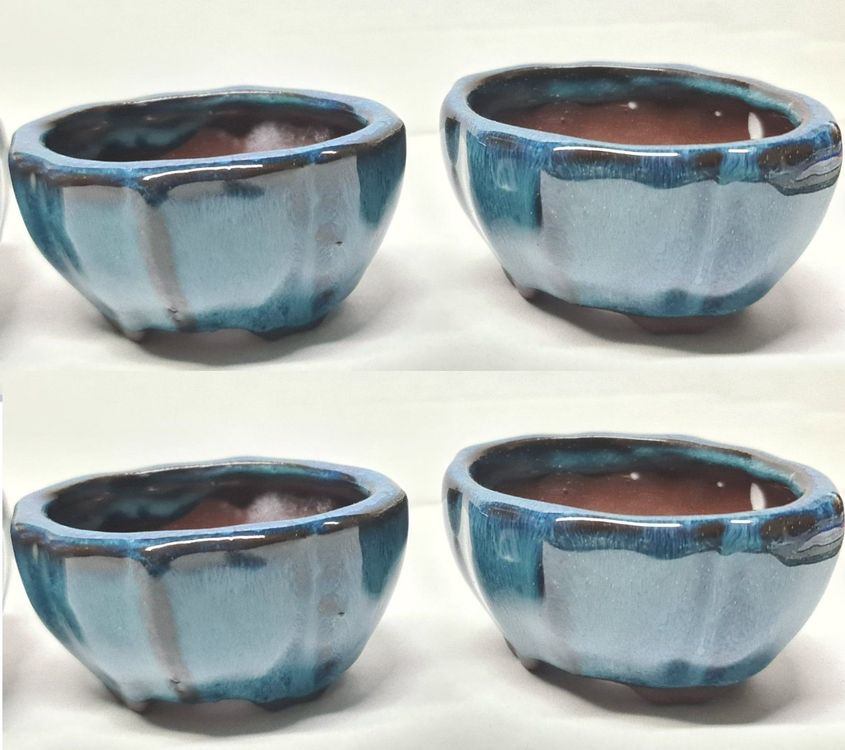 Bonsai Blumentopf Keramik - Rund In 3 Größen Für Sukkulenten