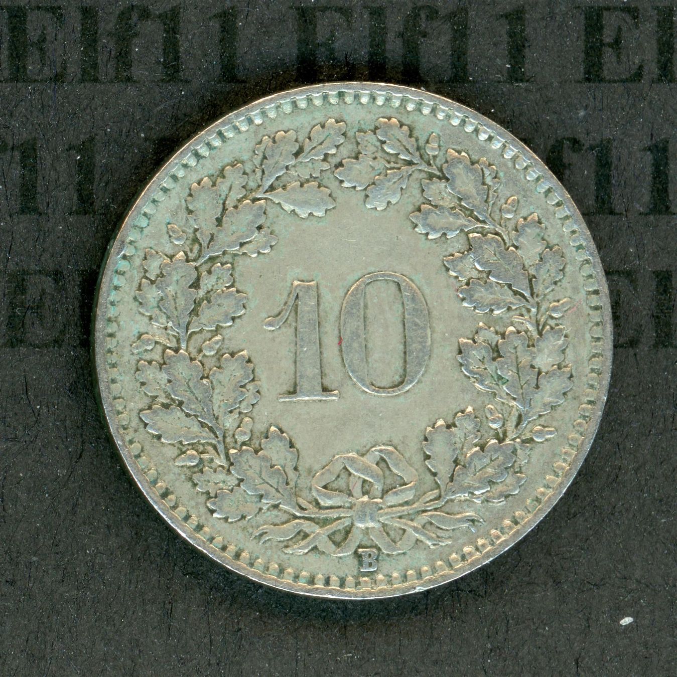 Tutti le monete: CHF___0.10 1950 -vz 10 Rappen – Usato da Widnau venduto da Elf11 1