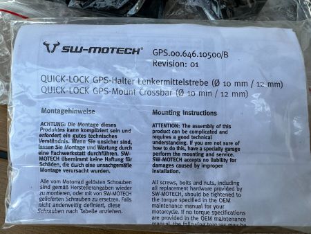 SW-Motech Quick-Lock GPS Halter für Lenkermittelstrebe