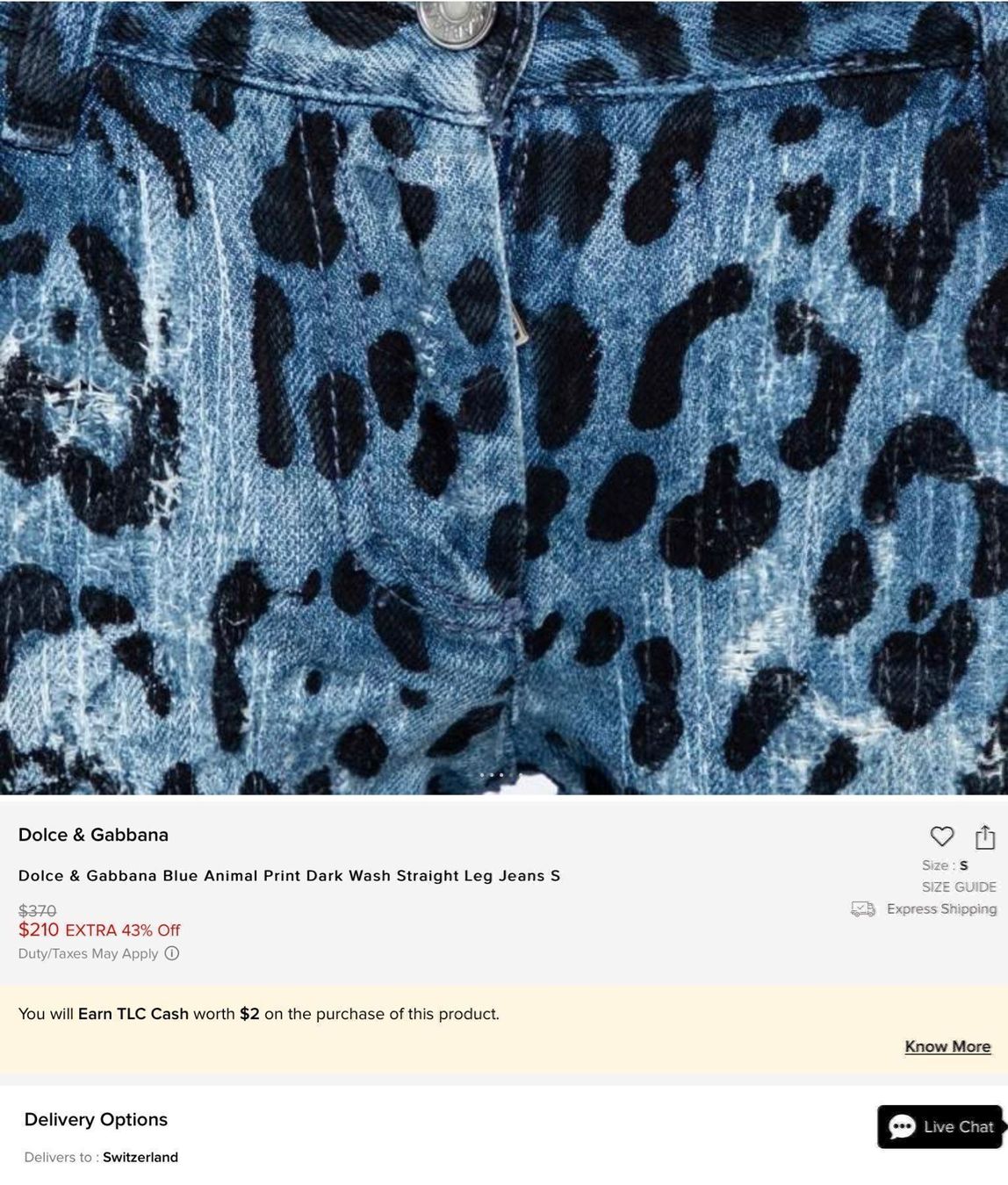 Dolce & Gabbana Jeans: Luxus: Dolce & Gabbana blaue Leo Jeans – Gebraucht aus Kreuzlingen von shopaholicatheart_3 7