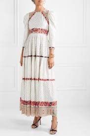 Ulla Johnson Vestiti: Ulla Johnson Open back Embroidered Gown – Usato da Dallenwil venduto da ZD2019 5