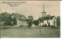 Rotkreuz ZG HOLZHÄUSERN Gasthaus Engel 1925 sehr gut erhalte