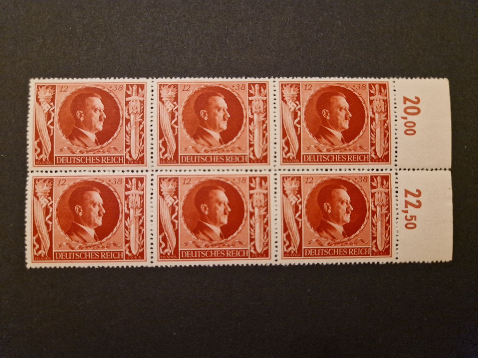 Tous les timbres: Deutsches Reich Block Adolf Hitler postfrisch – Neuf (Voir description) à St. Gallen par Enrico_SG