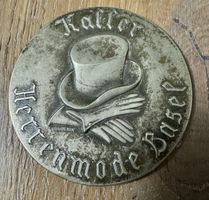 Antiker Taschenspiegel mit Werbung KALLER Herrenmode Basel