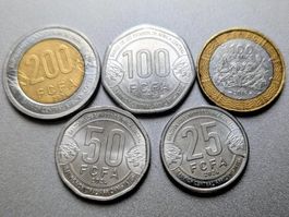 Gabon circulating coins,delivery end of Oct