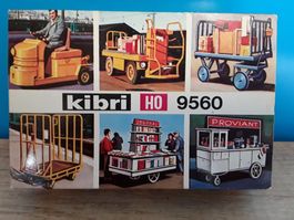 Kibri 9560 Bausatz _ Vintage _ Bahnsteigkarren _ Spur H0