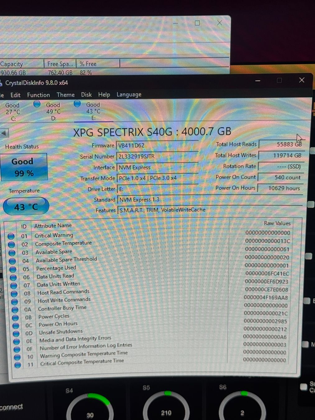 Dischi rigidi: ADATA XPG Spectrix RGB M.2 SSD, 4TB – Usato da Neuchâtel venduto da Bakhsh 2