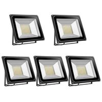+5X 100W Kaltweiss LED SMD Fluter Flutlich Strahler
