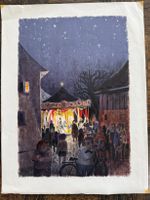 KELLER   HEINZ   LITHOGRAPHIE   Jahrmarkt  ungerahmt