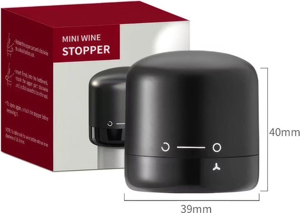 Apribottiglie & Tappi per chiusura: 3 x Weinverschluss Gusto – Nuovo e nell'imballaggio originale da Wauwil venduto da MEC-NET 2