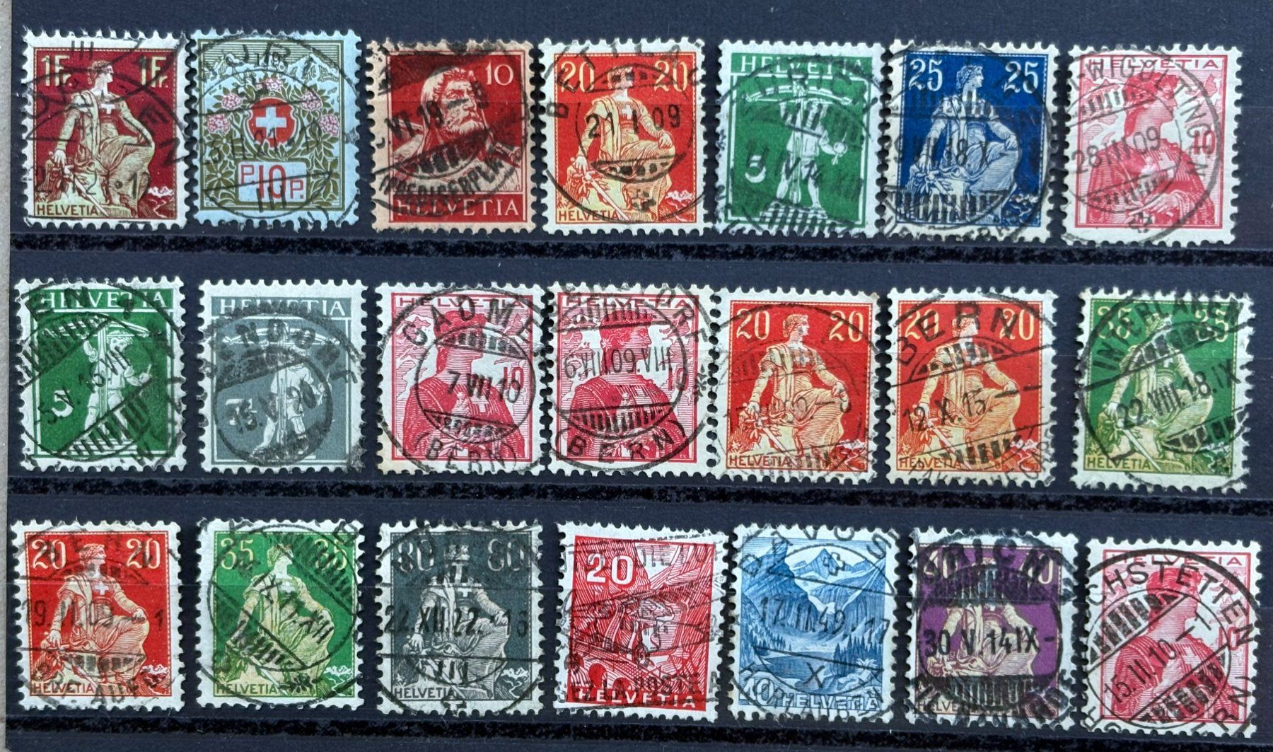 Tutti i francobolli: LOT SCHWEIZER BRIEFMARKEN – Usato da Ostermundigen venduto da wini63