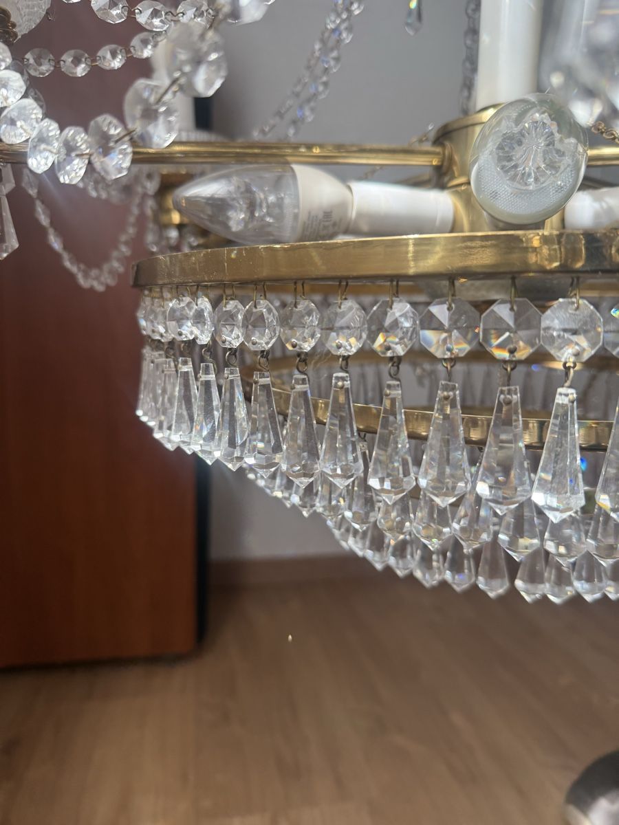Lampadari & plafoniere: Kronleuchter, Vintage Stil, Goldfarben. – Usato da Sursee venduto da Zollix 2