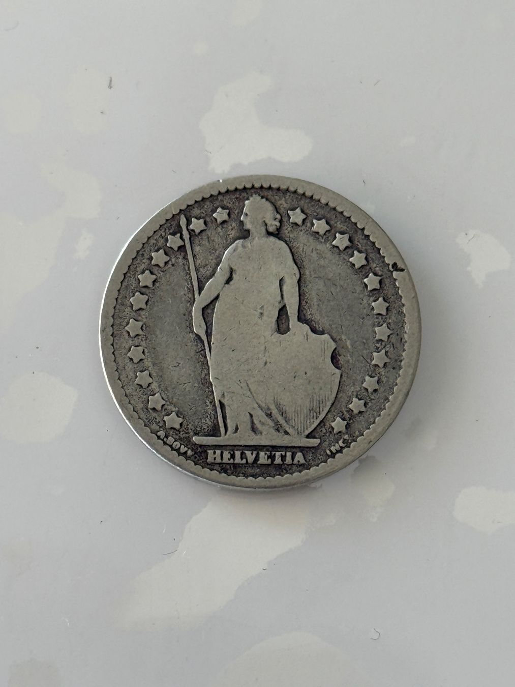 Tutti le monete: 1 Franken 1876  Rar – Usato da Wallisellen venduto da SWISS_SILVER1 1
