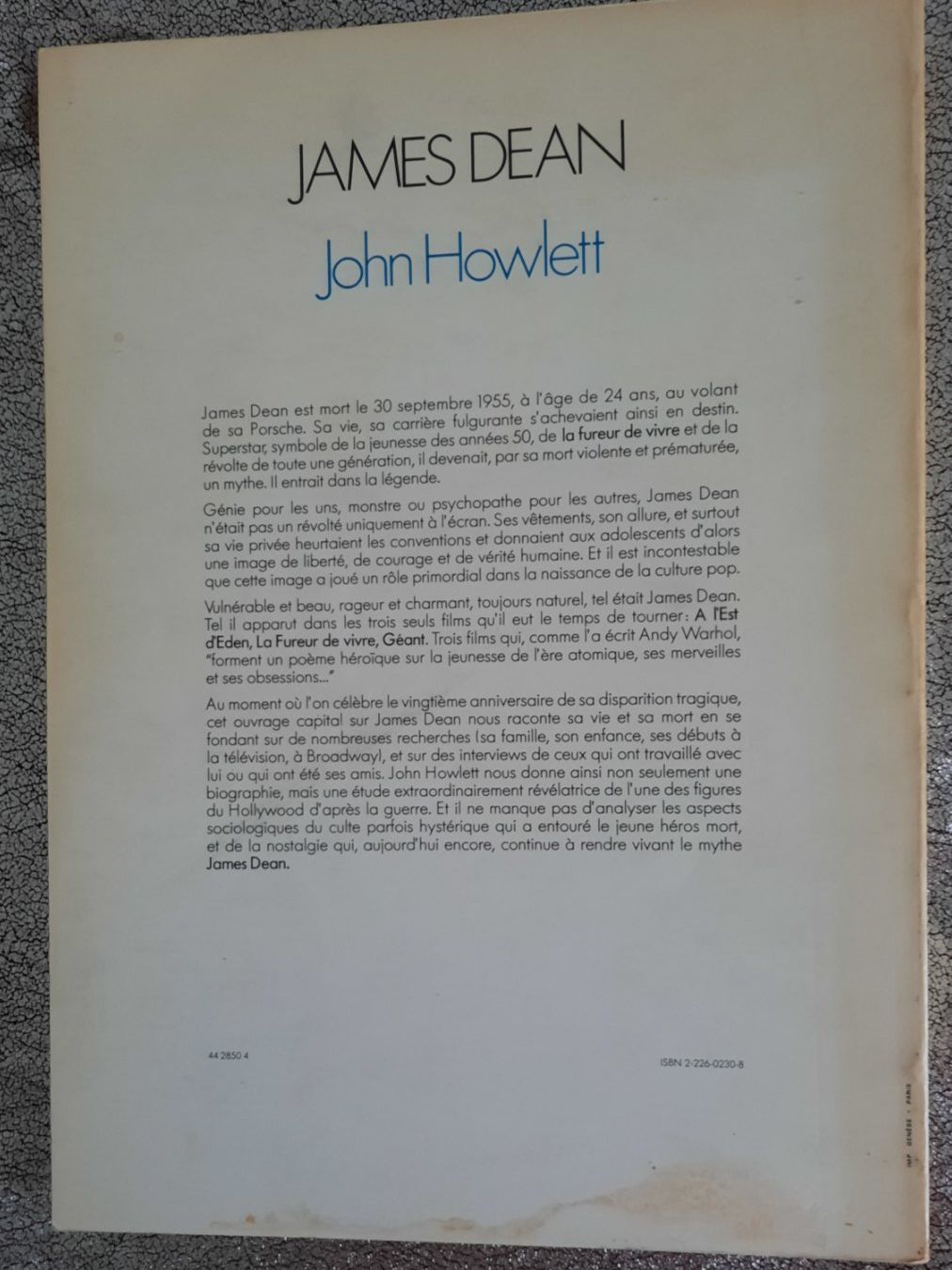 Libri: JAMES DEAN par John Howlett en français – Usato da Lausanne venduto da BrigitteAnne 1