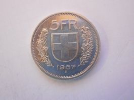 5 Fr. 1967 silber