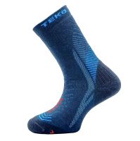 1 Paar TEKO-Socken ecoHIKE Exodus, blue, Grösse L (42-45)