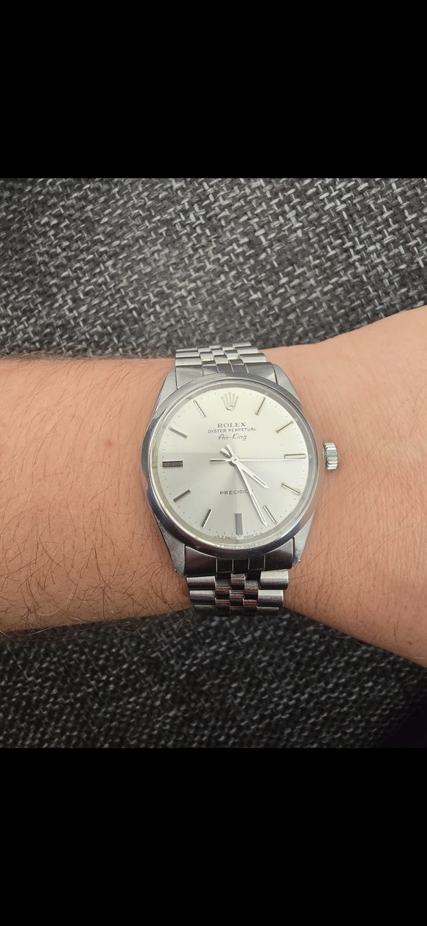 Rolex Orologi: Rolex Air-King Precision de 1956  Cadran Silver Soleil – Usato da Meyrin venduto da Silverrman 2