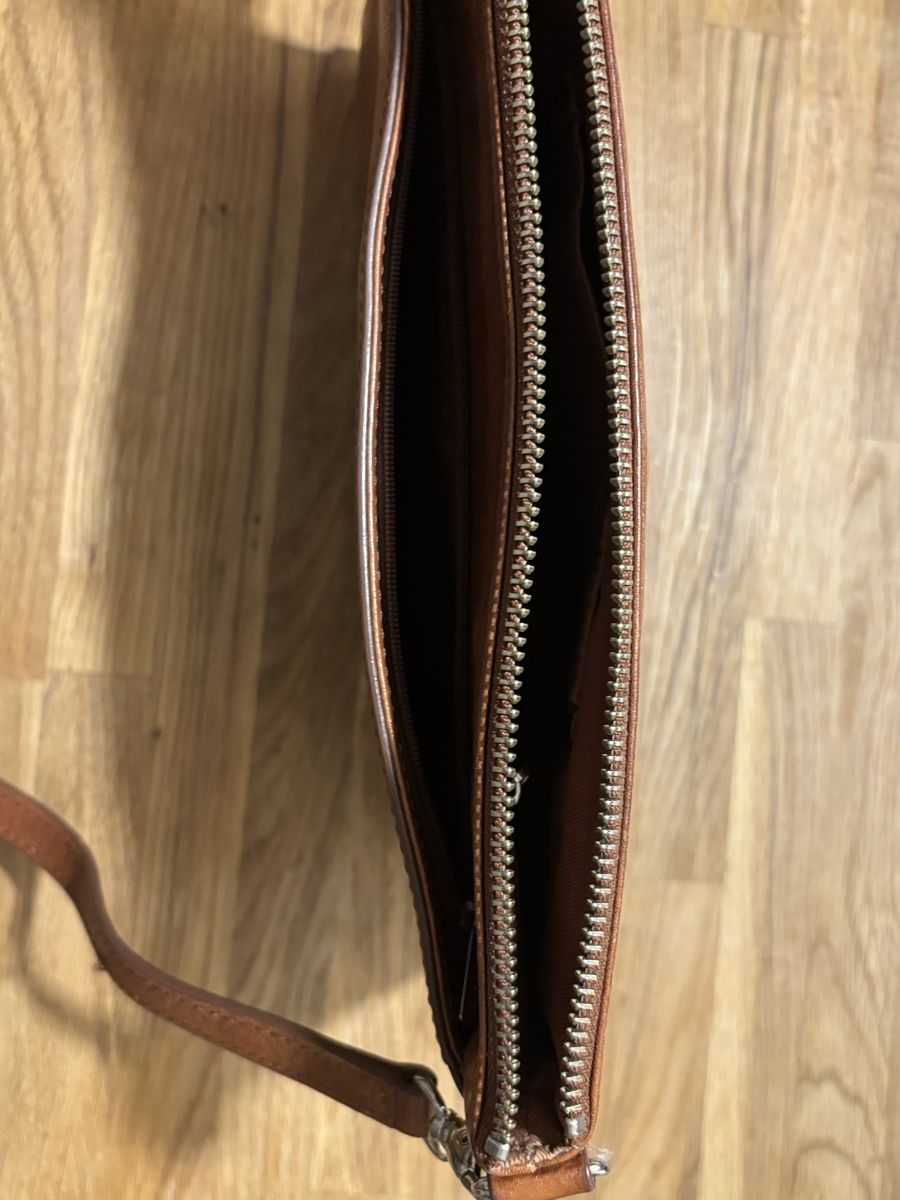 Fossil Borse da donna: Fossil Umhänge-/Schultertasche, Echtleder, Braun – Usato da Zürich venduto da moi_5tvs 7