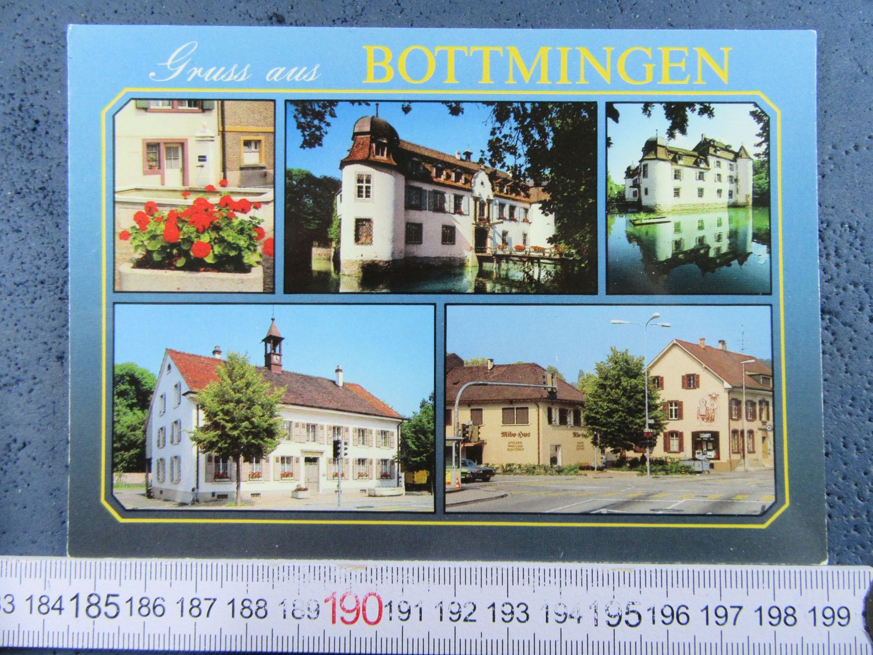 Cartoline postali: BOTTMINGEN BL AK MIT WEIHERSCHLOSS – Usato da Ettingen venduto da Hausi4711