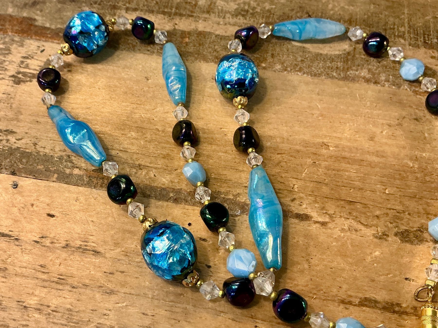 Gablonzer Ketten: ART DECO COLLIER MIT GABLONZER STRASSSTEINE UM 1930, TOP – Gebraucht aus Biglen von Limarkt 4