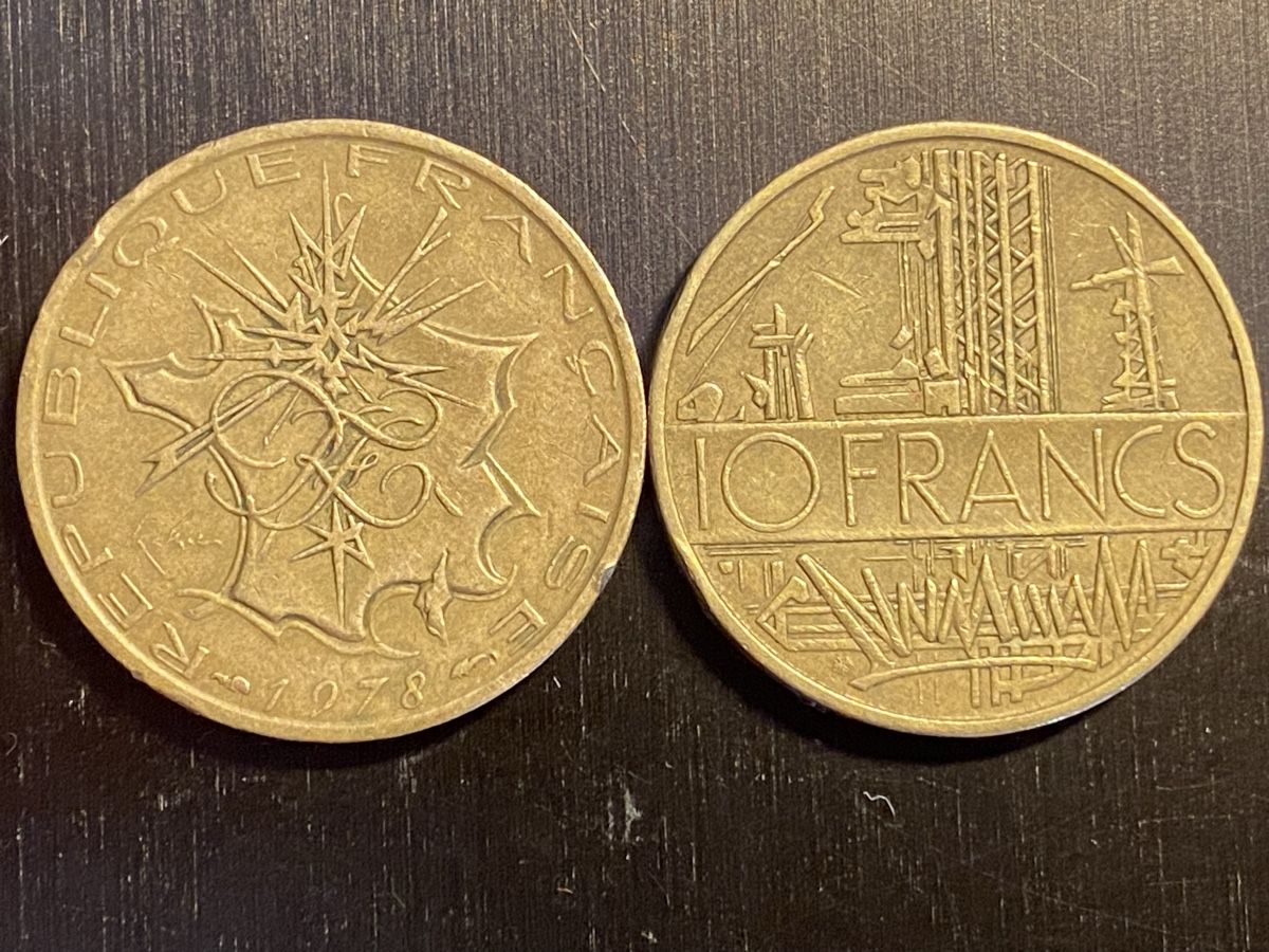 Tutti le monete: France, 10 Fr 1978 bronze  – Usato da Corsier-sur-Vevey venduto da Ginoarturo