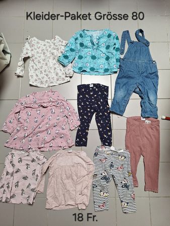 Kleider Paket Grösse 80 (9 Teile)