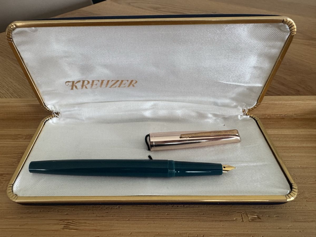 Stylos & Marker: Füllfederhalter KREUZER mit Etui  – D'occasion à Stansstad par vlaska80 1