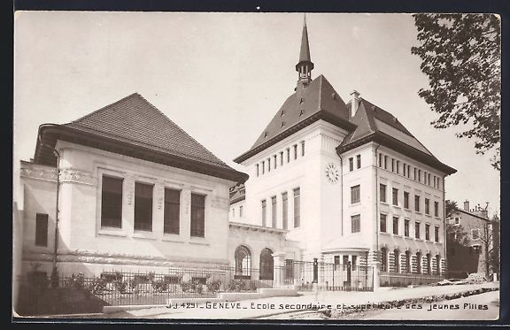 Cartes postales: Geneve, Ecole secondaire et superieure d – D'occasion à Berlin par bartko-reher