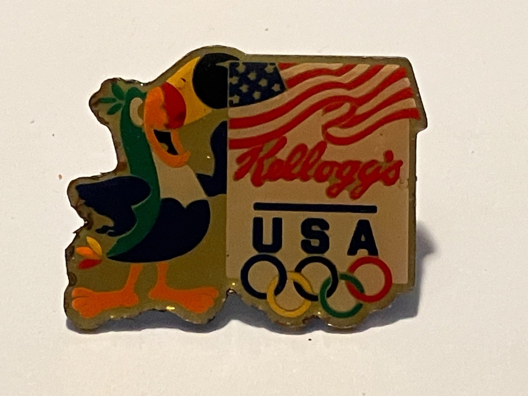 Placchette & Badge: 1 Pin Kellog's USA Olympia – Usato da Basel venduto da djwwpp