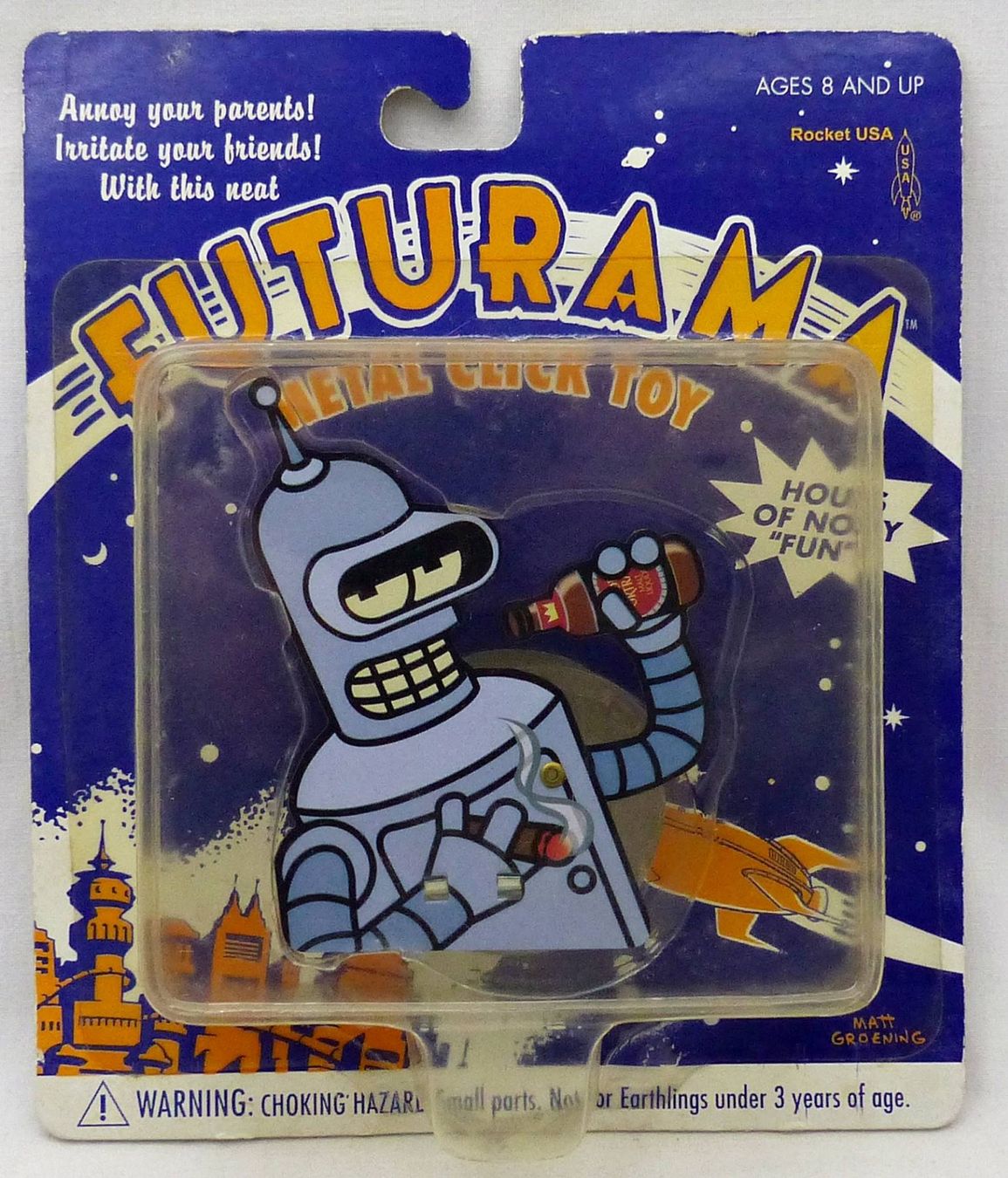 Statuette: FUTURAMA METAL CLICK TOYS BENDER NIBBLER DEVIL SET 2001 – Nuovo e nell'imballaggio originale da Lugano venduto da YouWantUS 5