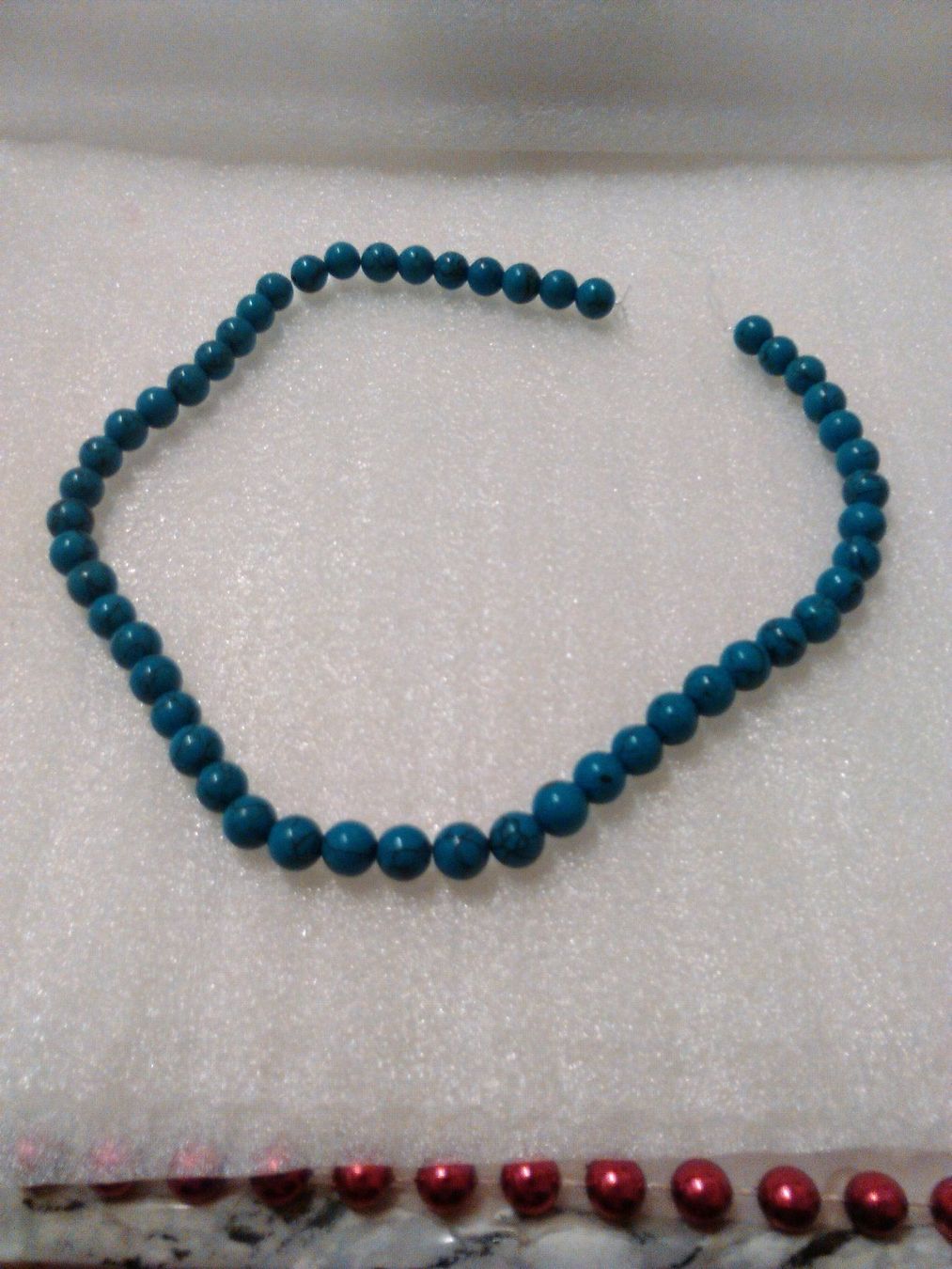 Catenine: STRAND;ECHT TÜRKIS ;GLANZIG – Nuovo (secondo la descrizione) da Basel venduto da bijoutrie_4 5