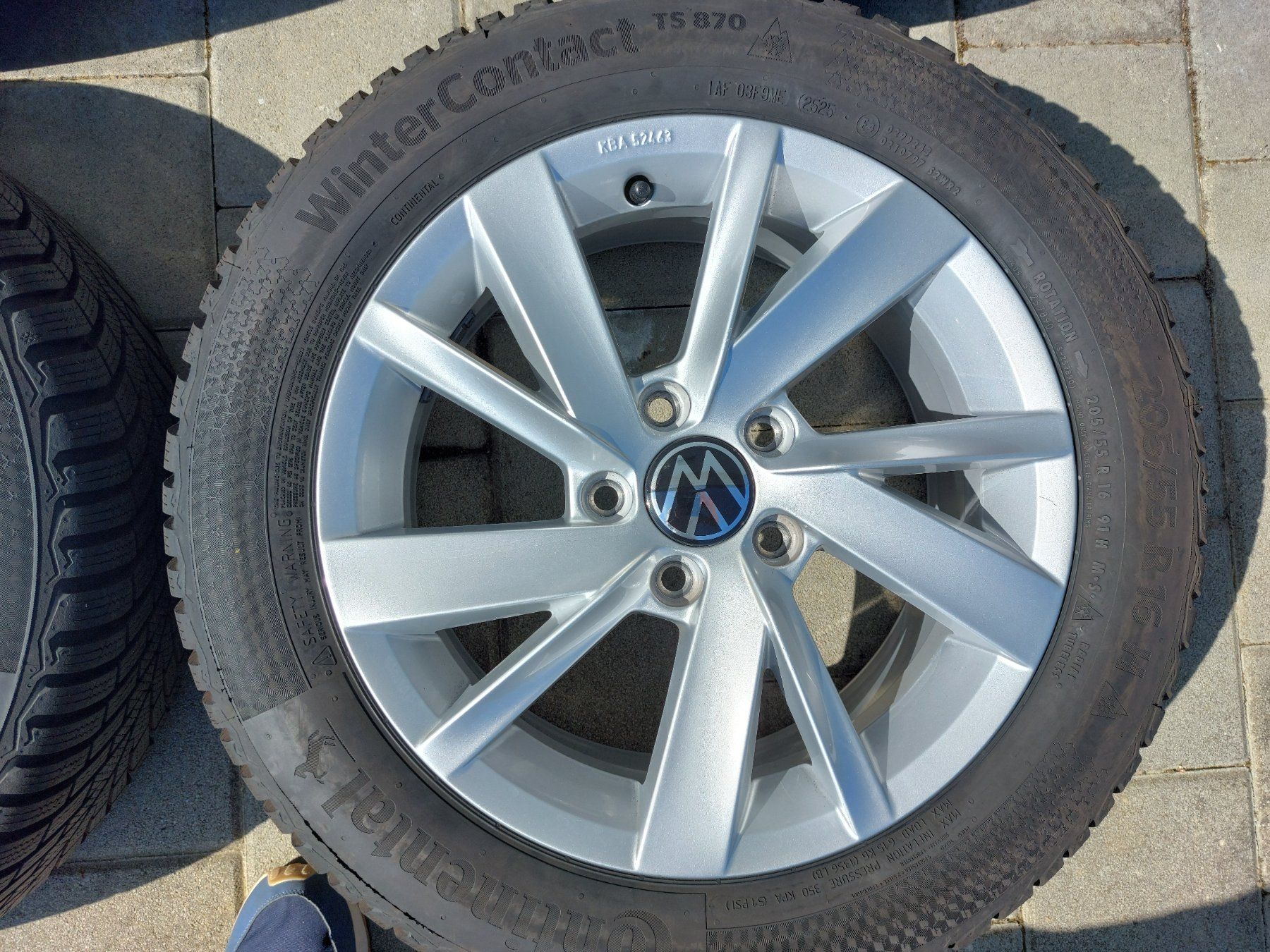 Volkswagen Pneumatici & Ruote complete: 4 roues hiver golf 8 – Usato da Cousset venduto da alpiq64 5